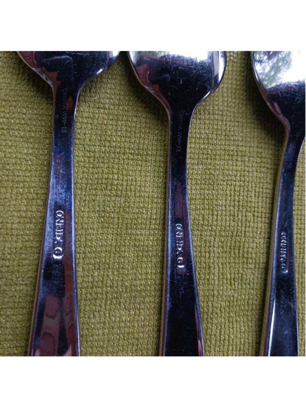 Oneida Splice Stainless Steel Tea Spoons Set of 4